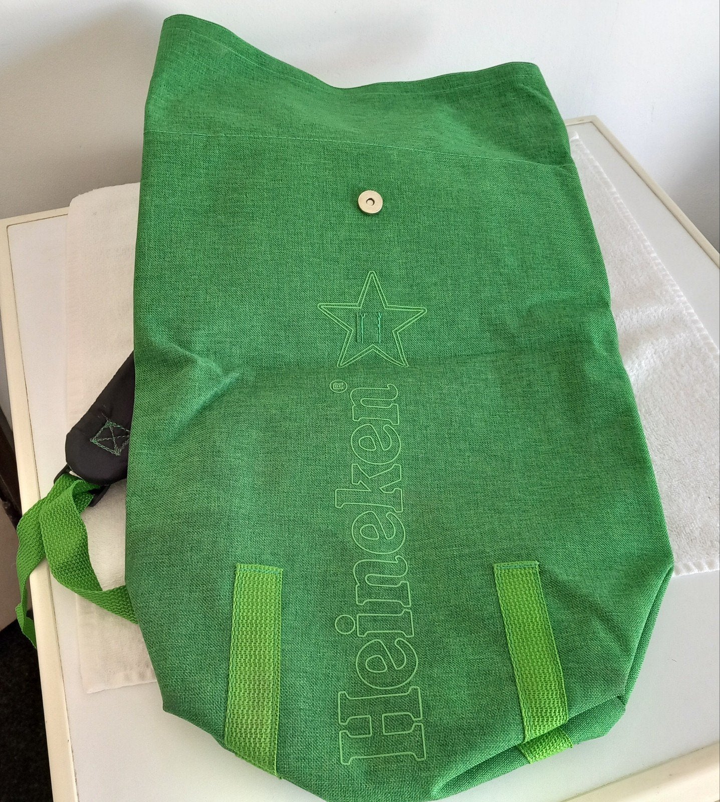 Heineken Koeltas Rugzak met Flesopener, Ophalen, Nieuw, Flesopener, Overige merken