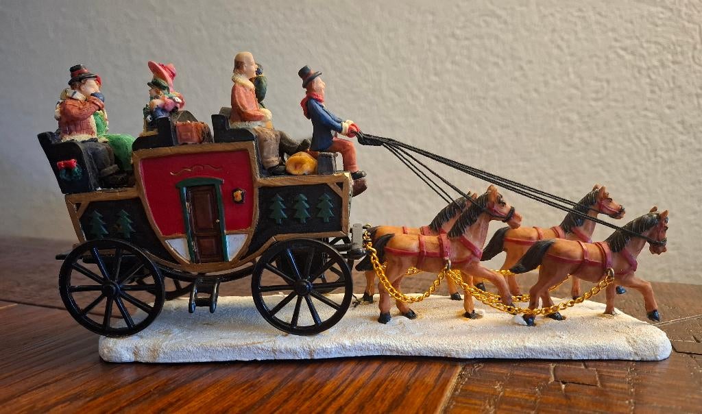 Dickensville koets, voor bij kerstdorp, Diversen, Kerst, Ophalen, Gebruikt
