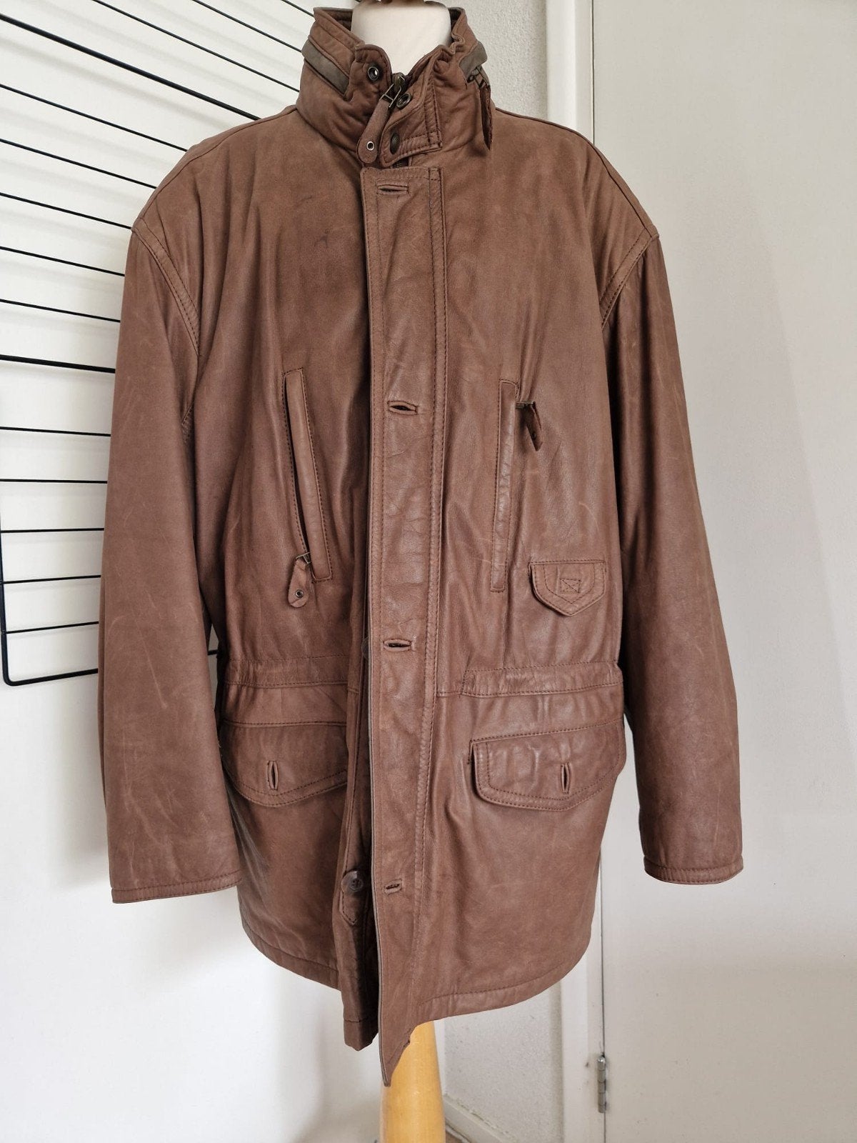 Stoere Rian Rucci Herenjas Bruin Maat 52, Kleding | Heren, Ophalen of Verzenden, Bruin