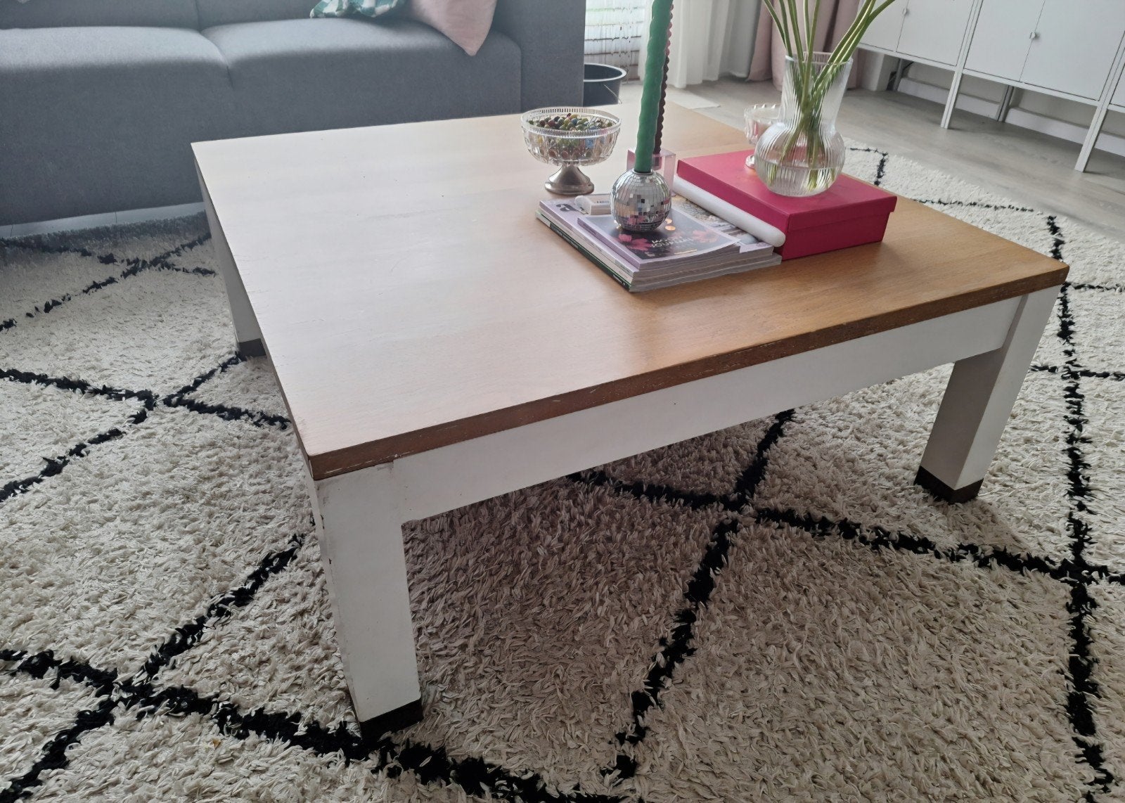Salontafel 100x100 eiken