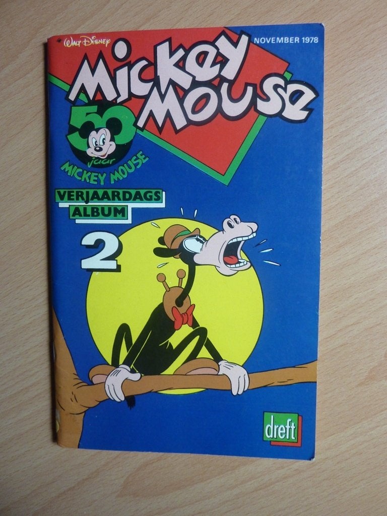 Mickey Mouse verjaardagsalbum - november 1978, Verzenden, Mickey Mouse, Zo goed als nieuw, Beeldje of Figuurtje