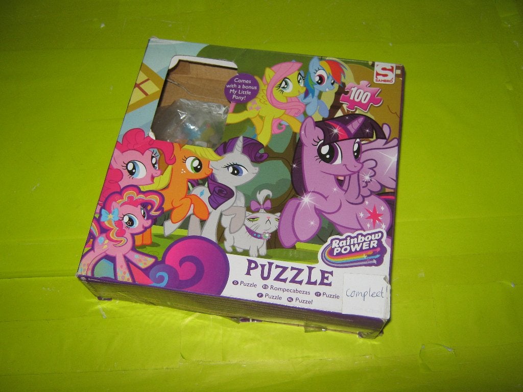 MY LITTLE PONY PUZZEL €0,25! OPBRENGST VOEDSELBANK!, Ophalen, Meer dan 50 stukjes, Gebruikt