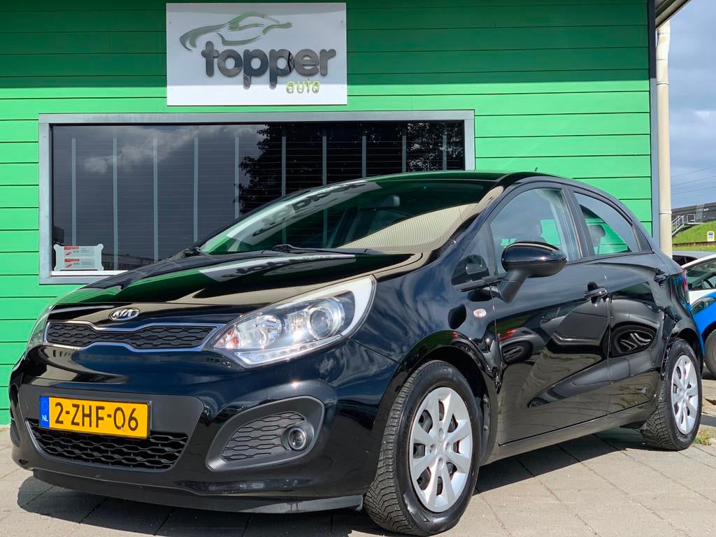 Kia Rio 1.2 CVVT BusinessLine|1e Eigenaar!|CruiseControl|Air, 4 cilinders, Zwart, Handgeschakeld, Rio