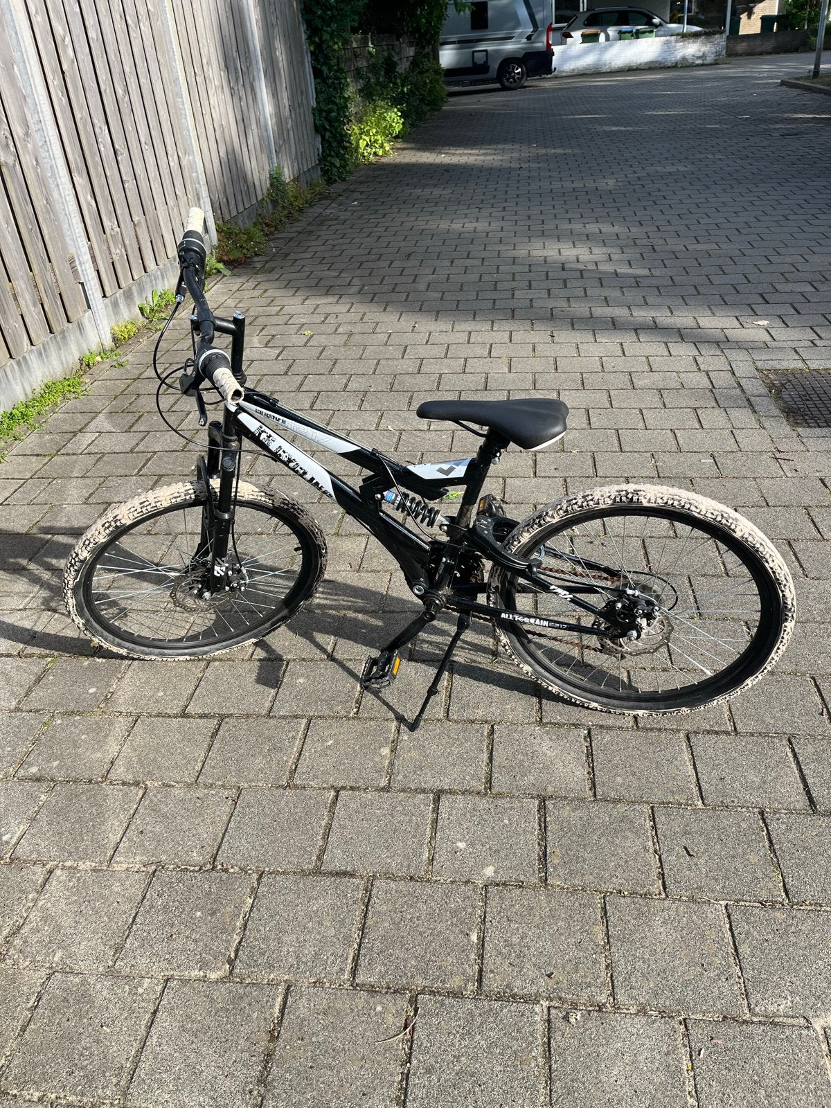 Stoere mountainbike 24 inch, Ophalen, Versnellingen, Schijfrem, Gebruikt