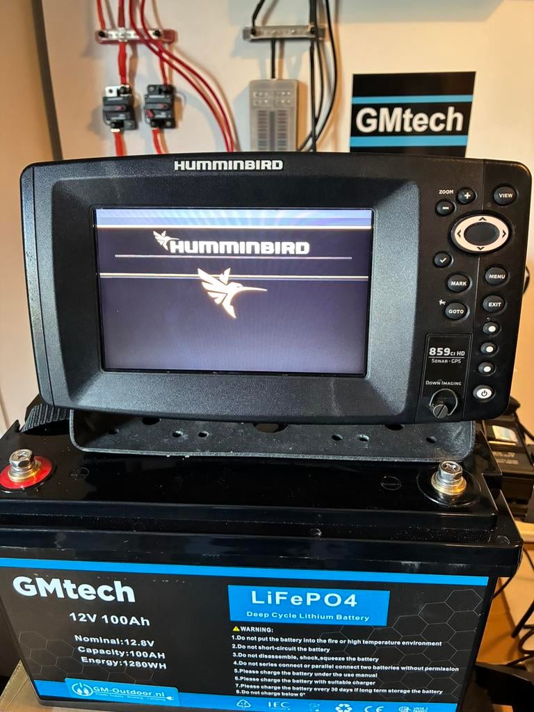 Hummingbird 859 HD GPS plotter fishfinder dieptemeter radar, Gebruikt, Info@hummingbird.com, Ophalen of Verzenden, Kaartplotter of Fish Finder