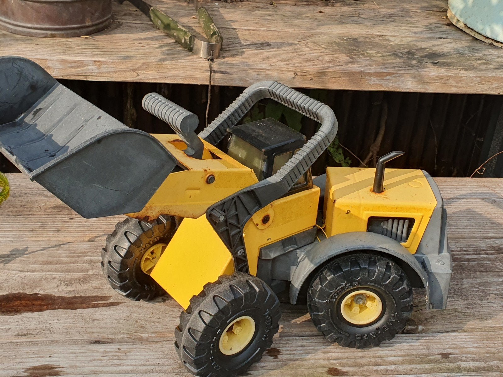 Vintage Tonka XMB-975 Front End Loader Jaren '70, Kinderen en Baby's, Ophalen, Gebruikt