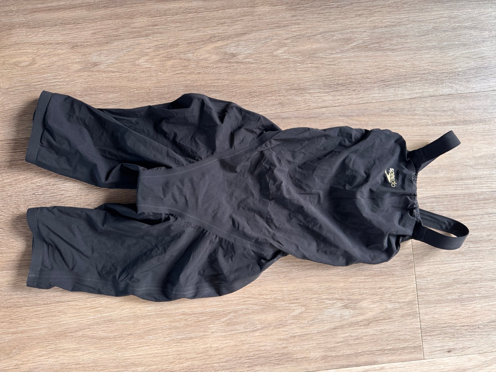 Speedo zwart/goud Fastskin Wedstrijdbadpak UK 25L / D 29L, Kleding | Dames, Ophalen of Verzenden, Gedragen, Zwart, Badpak