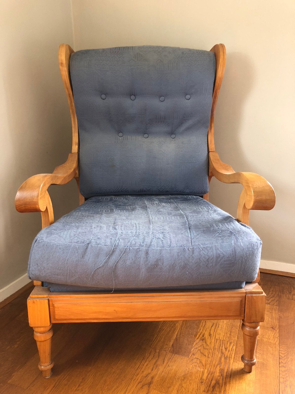 Houten Oorfauteuil, Ophalen, Gebruikt, Minder dan 75 cm, Landelijk