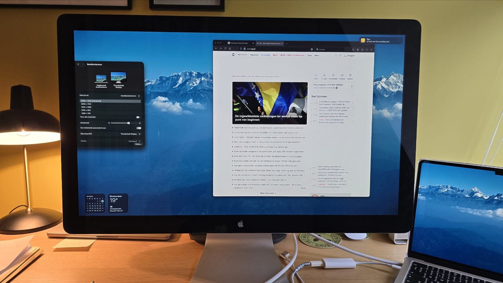 Apple Thunderbolt Display 27" (MC914ZM/A) + draadloos toetse, Computers en Software, Ophalen of Verzenden, Gebruikt, Quad HD (2K)