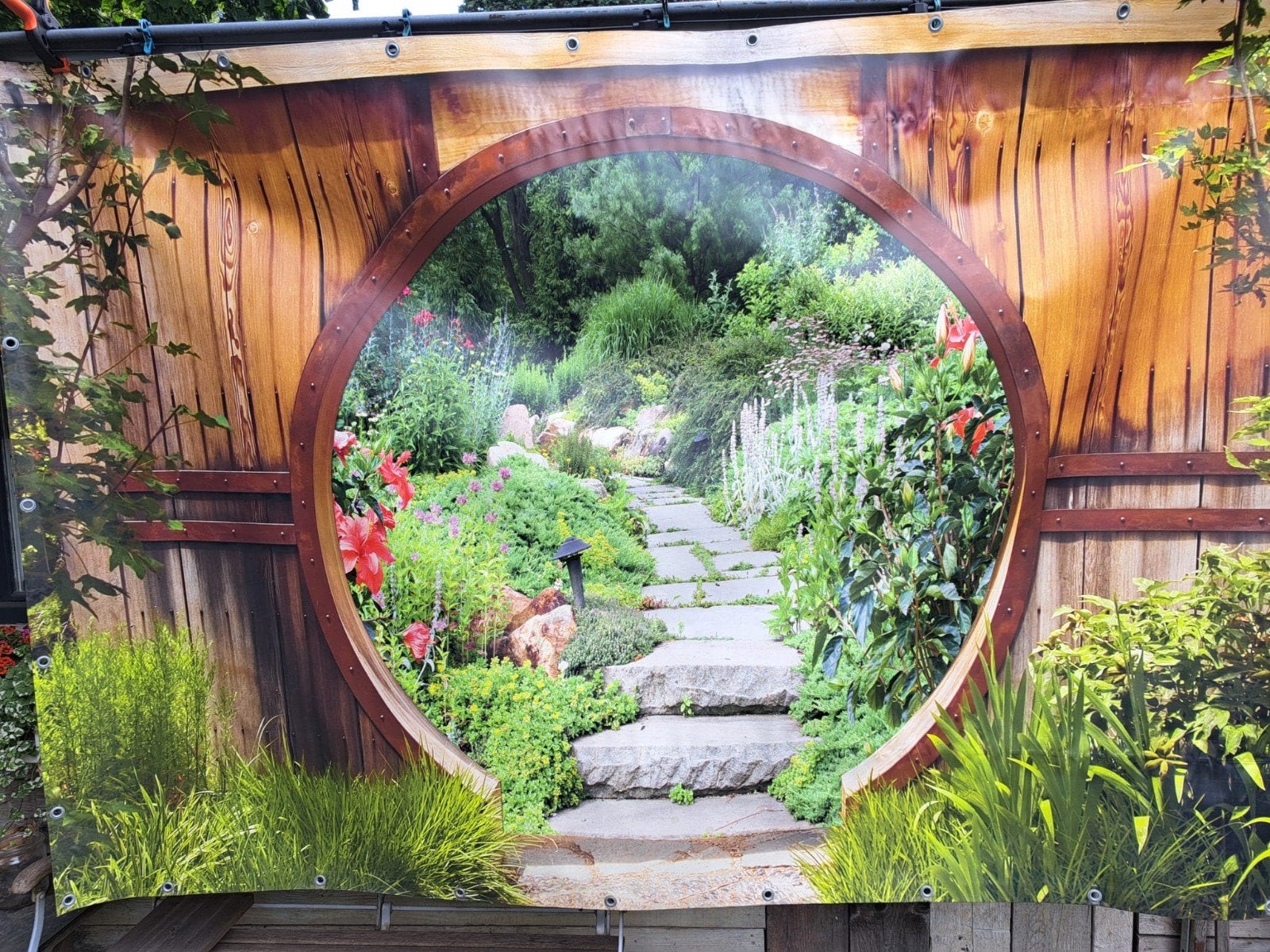 Tuinschilderij  op waterdicht uv bestendig doek, Tickets en Kaartjes, Eén persoon, Ticket of Toegangskaart