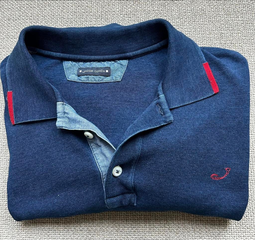 Jacob Cohen Poloshirt/maat M, Verzenden, Zo goed als nieuw, Maat 48/50 (M), Blauw