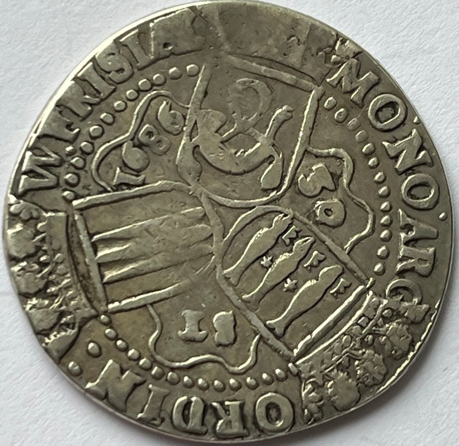 West-Friesland schaarse zilveren daalder 1686, Postzegels en Munten, Munten | Nederland, Vóór koninkrijk, Zilver, Losse munt, Overige waardes