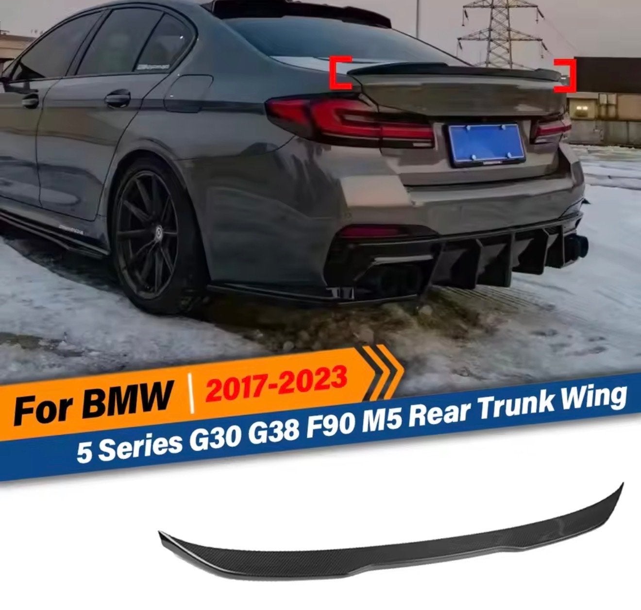 MP Stijl Kofferbak Spoiler voor BMW G30 G38 F90 M5 (2017-202, Ophalen of Verzenden