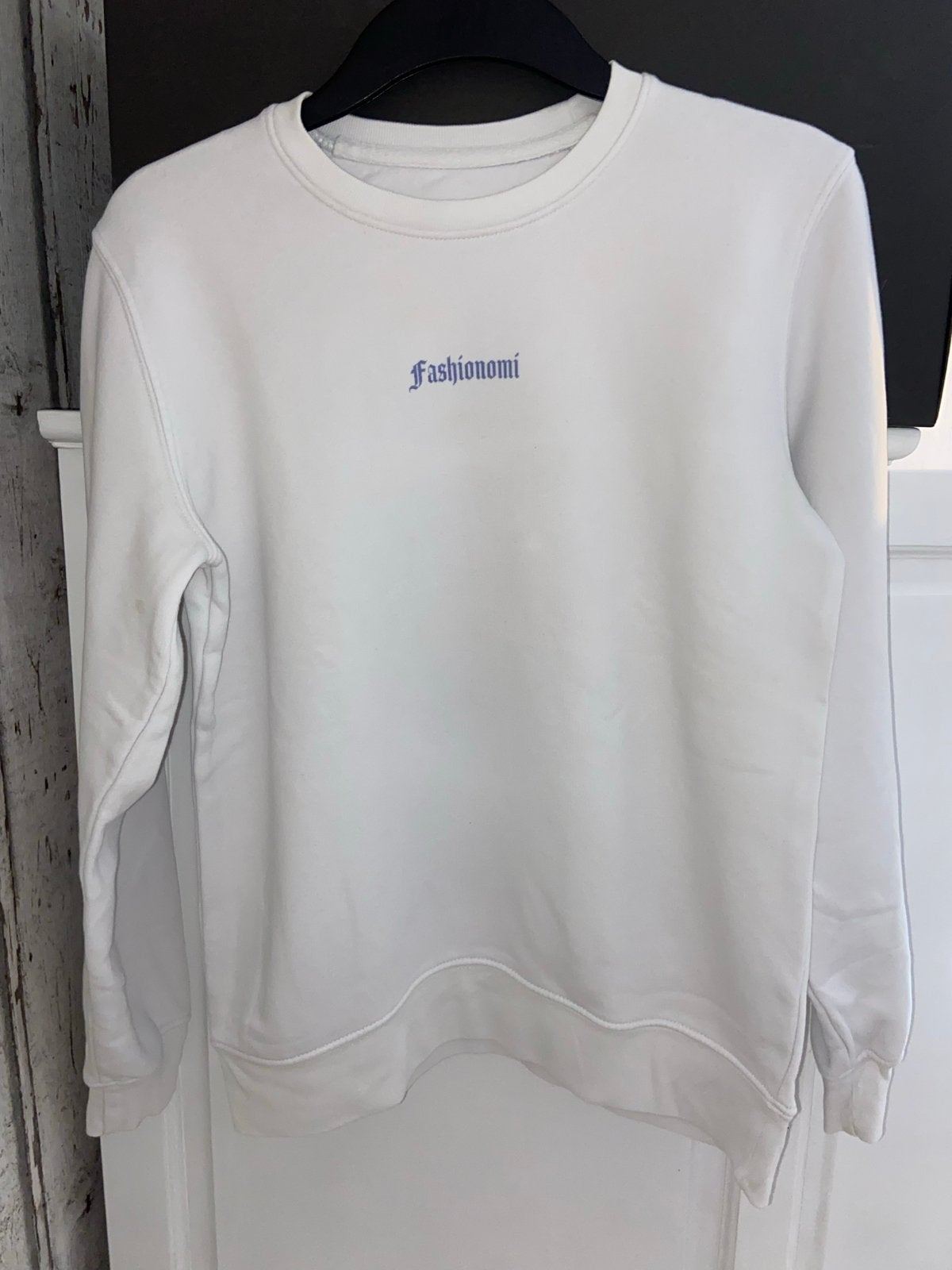 Fashionomi sweater met NY Yankees petten print, Verzenden, Zo goed als nieuw, Maat 34 (XS) of kleiner, Wit