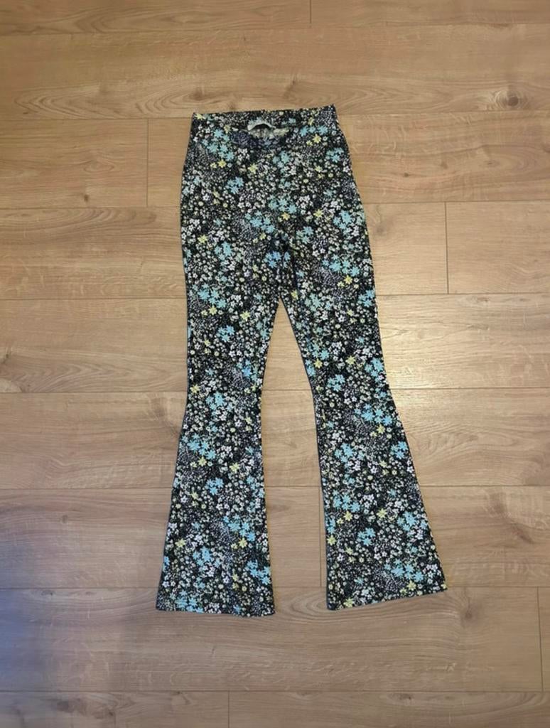 Costed flared legging, Zwart, Ophalen of Verzenden, Zo goed als nieuw, Maat 36 (S)