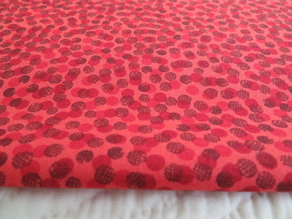Quiltstof in mooie rode tinten., Ophalen of Verzenden, 30 tot 120 cm, Katoen, Rood