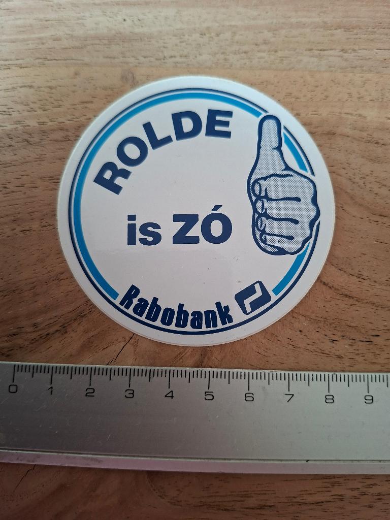 Sticker Rolde, Ophalen of Verzenden, Zo goed als nieuw, Overige typen