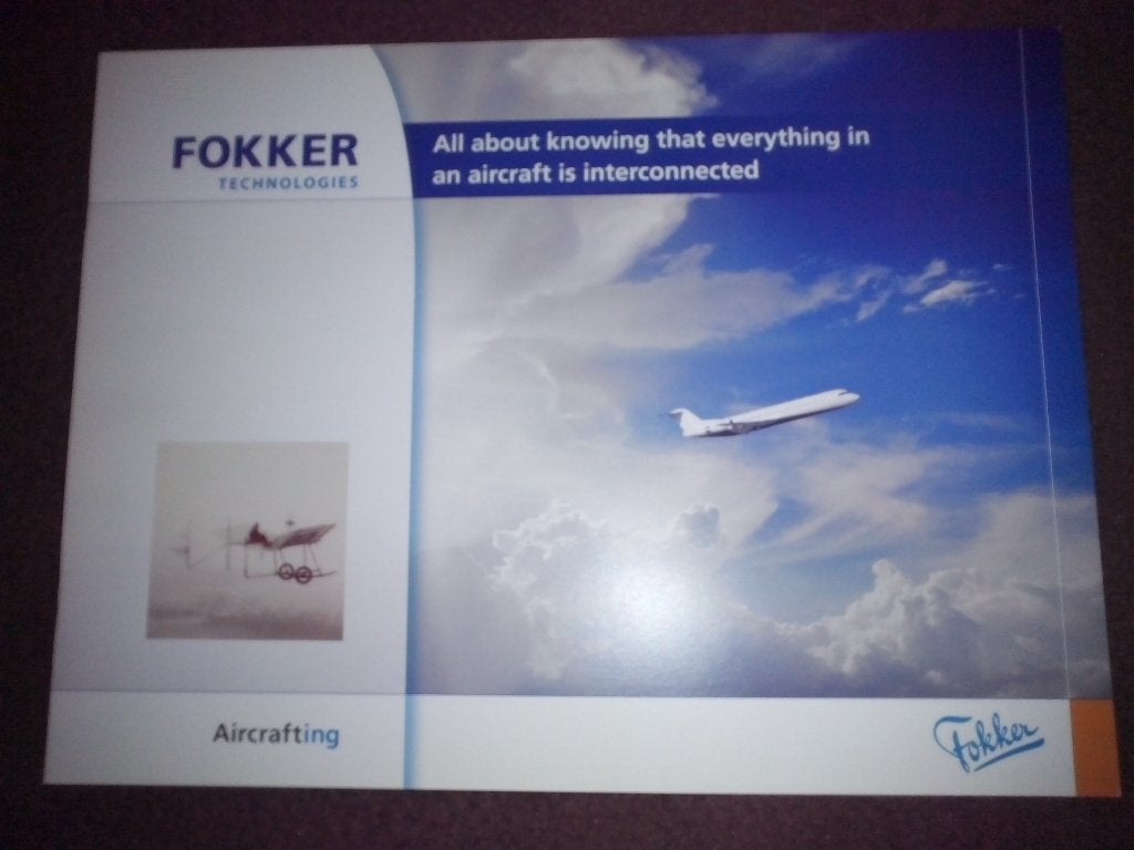 3x Fokker Stork brochures folders Landing Gear + Competitive, Verzamelen, Ophalen of Verzenden, Zo goed als nieuw, Boek of Tijdschrift