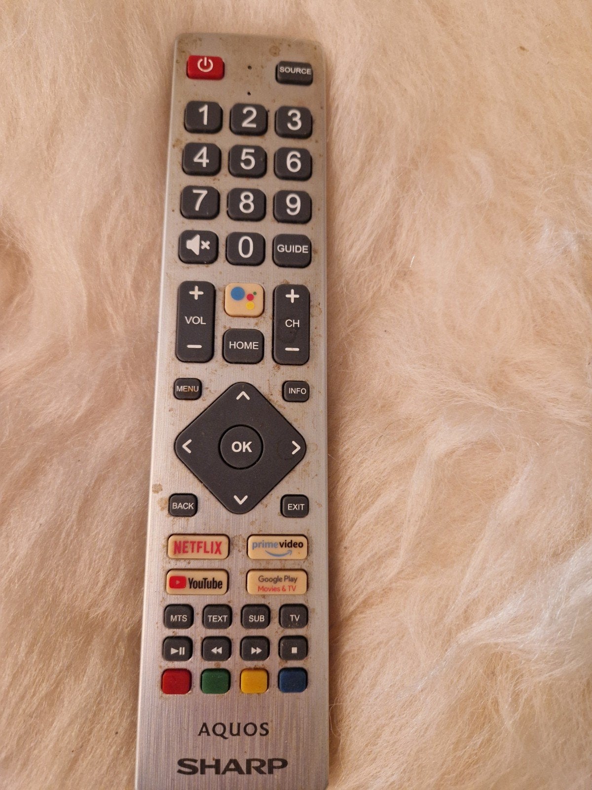Afstandsbediening sharp aguos, Ophalen, Tv