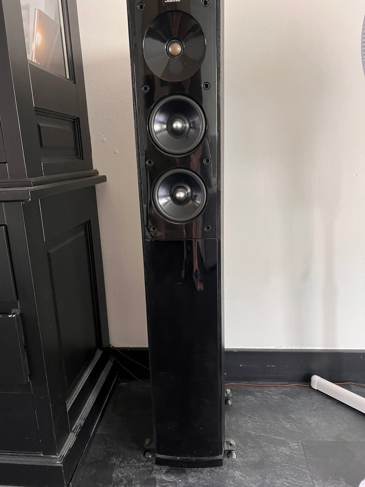 Jamo s606 2 stuks met cover in top staat, Vloerstaande luidspreker, Basreflex, Zo goed als nieuw, Jamo