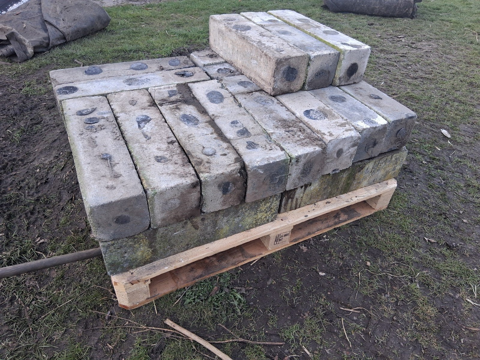 Beton stenen.60x15x15, Ophalen, Gebruikt