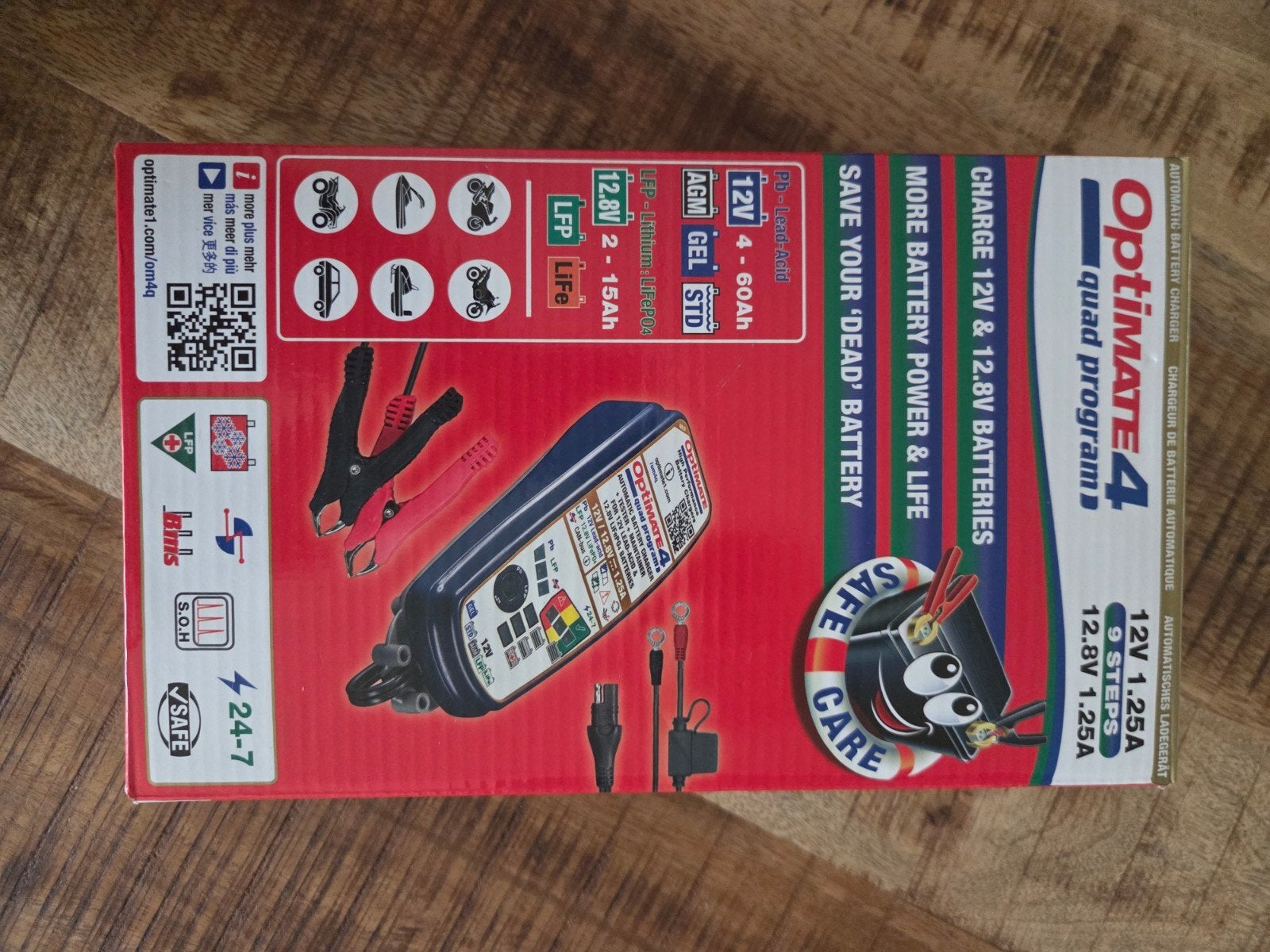 Optimate 4 Quad Program Acculader - Nieuw in doos, Ophalen of Verzenden