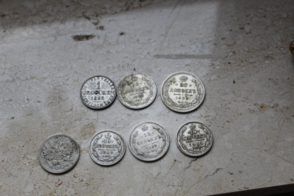 Diverse Kopeken Munten - Rusland, Verzenden, Rusland, Losse munt, Zilver