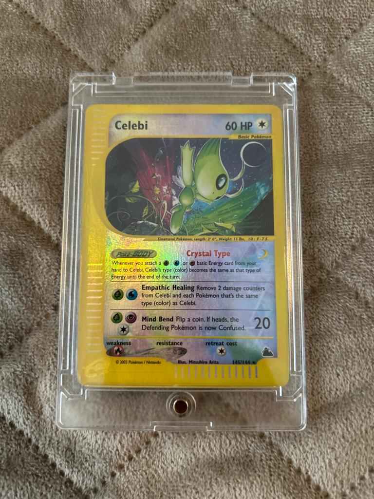 Pokemon kaart SKYRIDGE - Celebi, Hobby en Vrije tijd, Verzamelkaartspellen | Pokémon, Ophalen, Zo goed als nieuw