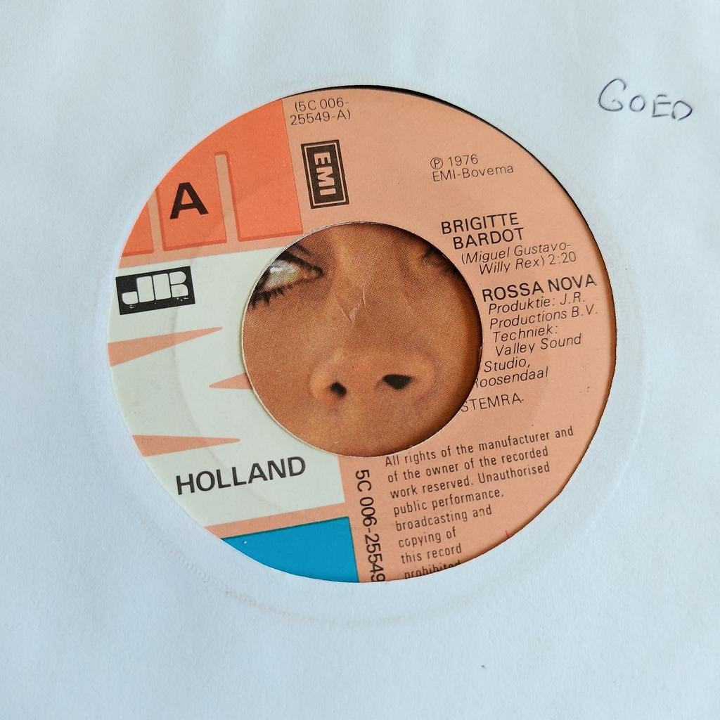 Brigitte Bardot - Rossa Nova (Single, 1976), Ophalen of Verzenden, Gebruikt, Pop