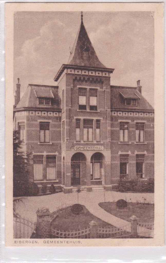 18801 Eibergen Gemeentehuis Gelderland Borculo Ruurlo, Verzenden, Voor 1920, Gelopen, Gelderland