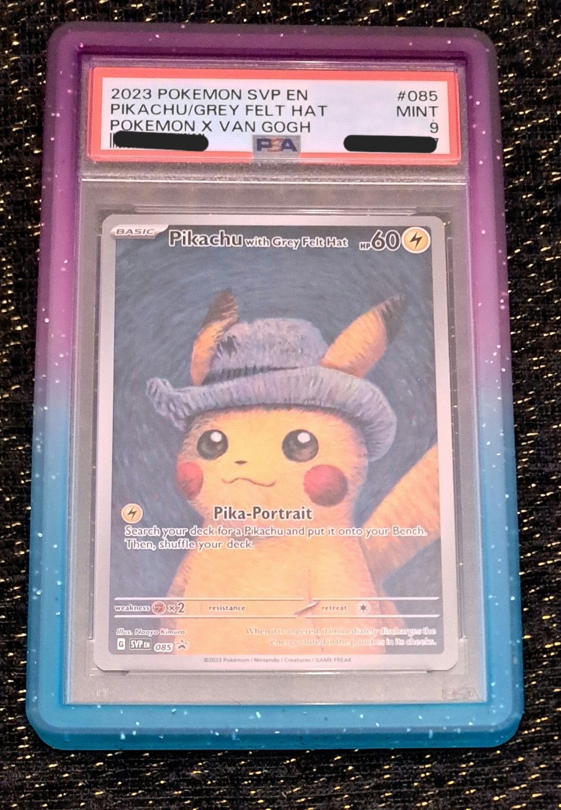 Pikachu van Gogh #085 PSA 9, Ophalen, Zo goed als nieuw