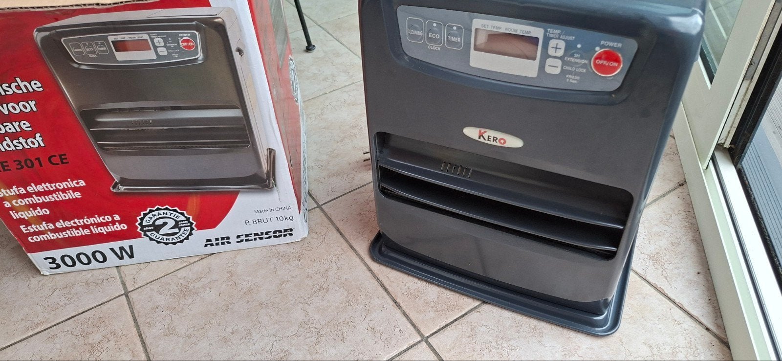 Kero SRE 301 Laserkachel met foutmelding vuile brandstof, Ophalen, Gebruikt, Overige brandstoffen, Petroleumkachel
