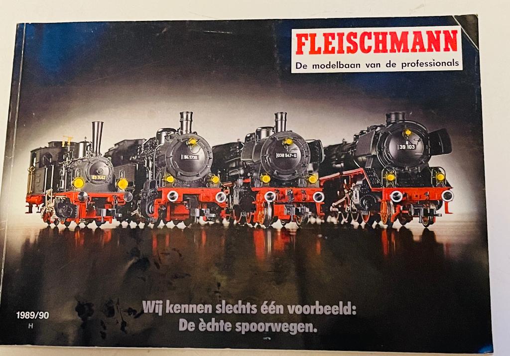 Fleischman catalogus 1989/90, Hobby en Vrije tijd, Modeltreinen | H0, Gebruikt, Analoog, Fleischmann, Gelijkstroom of Wisselstroom