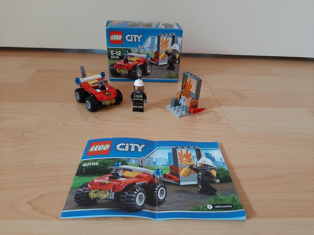 Lego City 60105 Brandweer Terreinwagen, City, Lego, Ophalen of Verzenden, Zo goed als nieuw