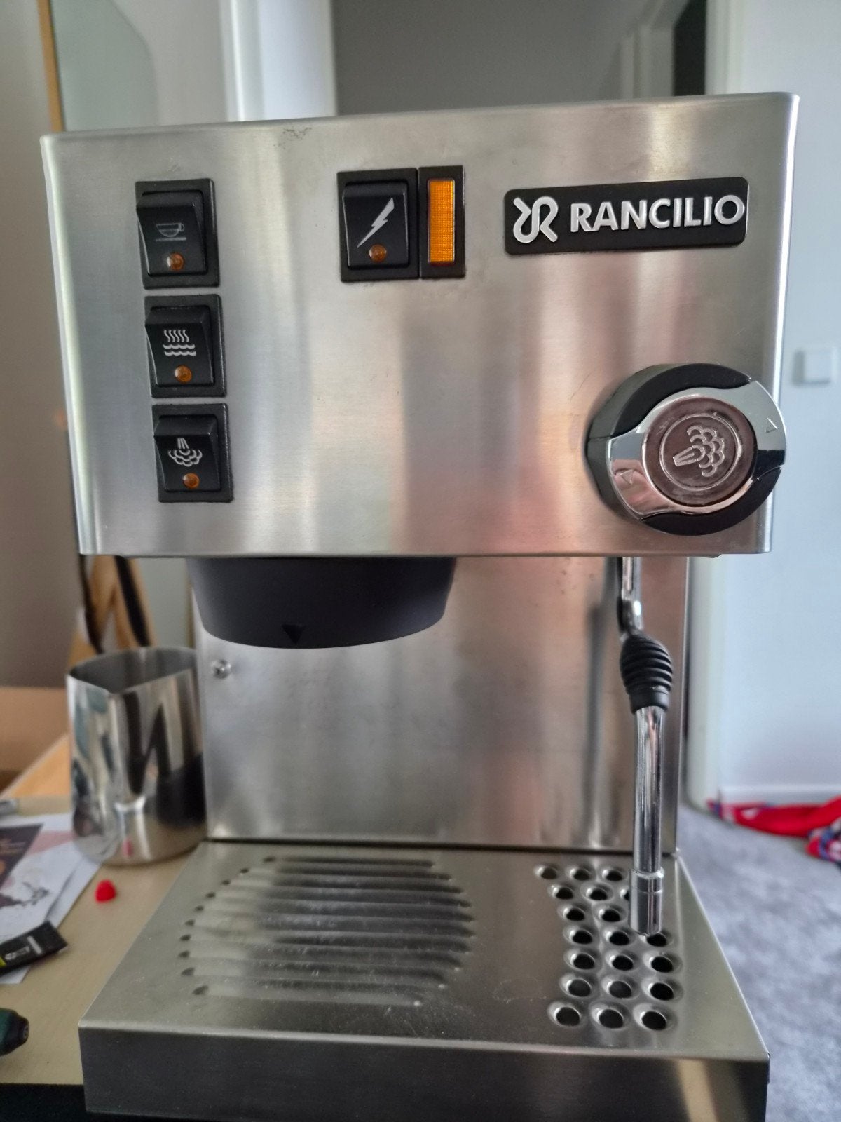 Rancilio Silvia V4, Gebruikt, Espresso apparaat, Gemalen koffie, Ophalen of Verzenden