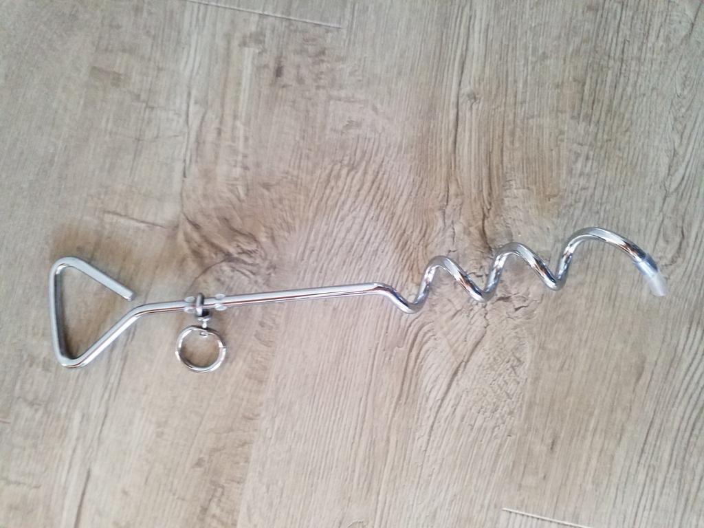 Grondanker grondpen spiraal hondenspiraal tie-out stake, Tuin en Terras, Ophalen of Verzenden, Nieuw, IJzer