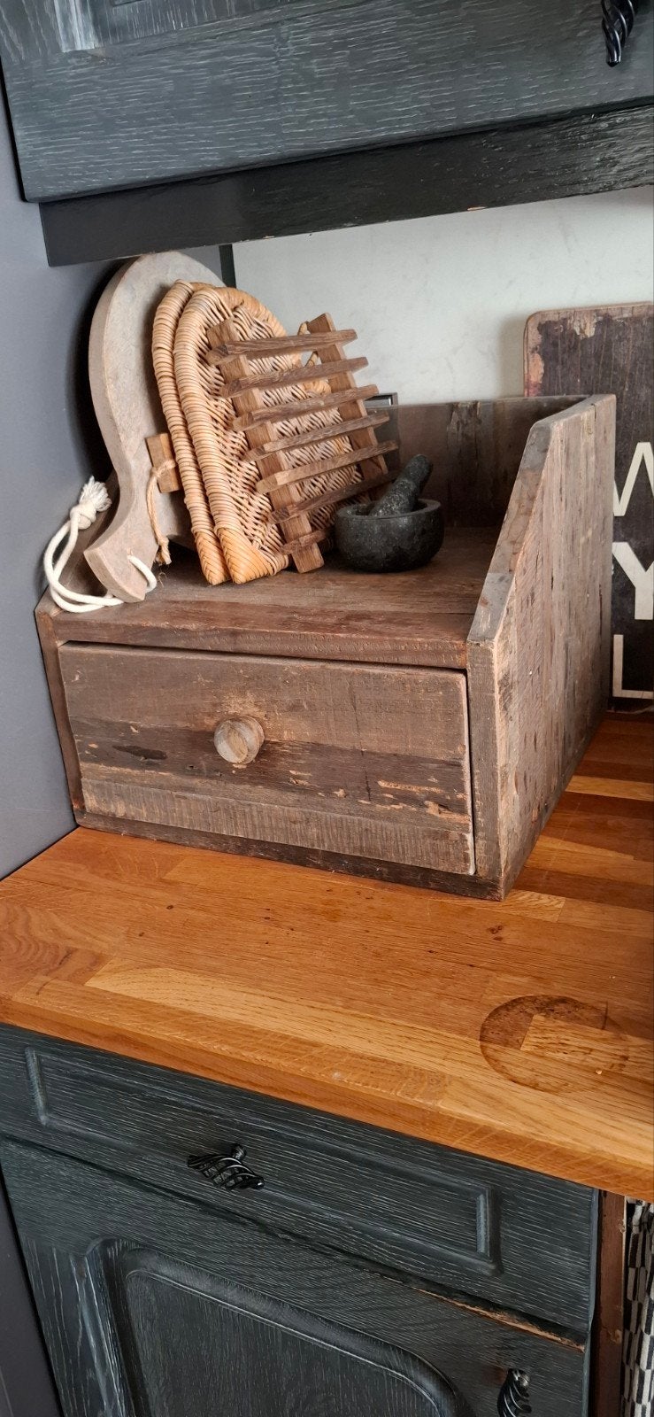 Houten bak, Ophalen, Minder dan 50 cm