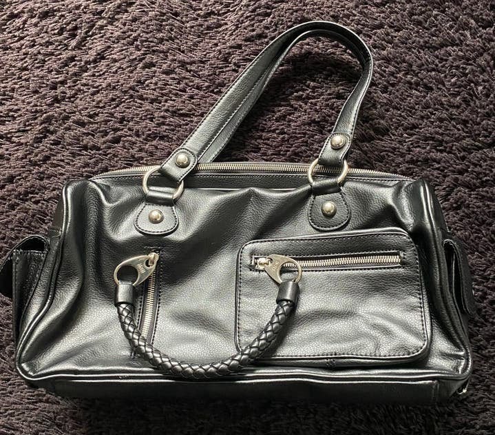 MANGO (MNG) zwart leren handtas, nieuw, Ophalen of Verzenden, Nieuw, Zwart, Handtas