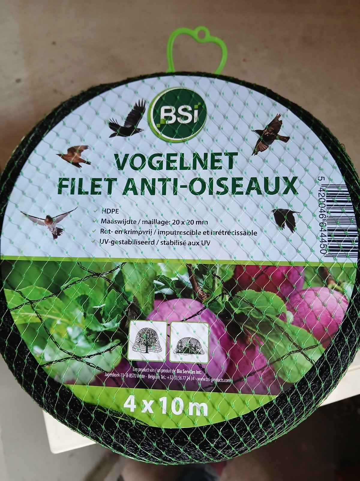 BSI Vogelnet 4x10m - Bescherm uw oogst, Ophalen of Verzenden, Nieuw