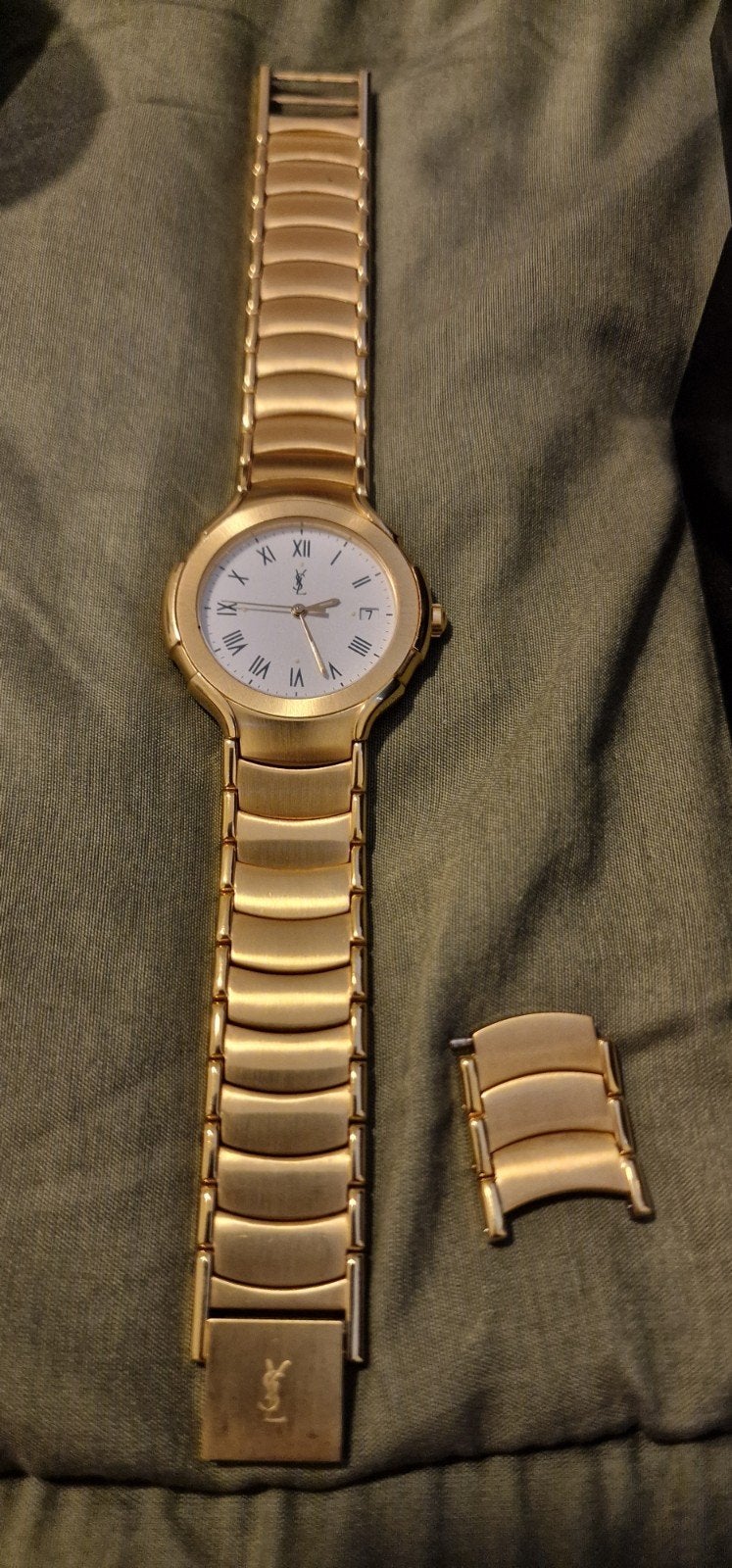 Yves Saint Laurent horloge, 1991, verguld, Ophalen