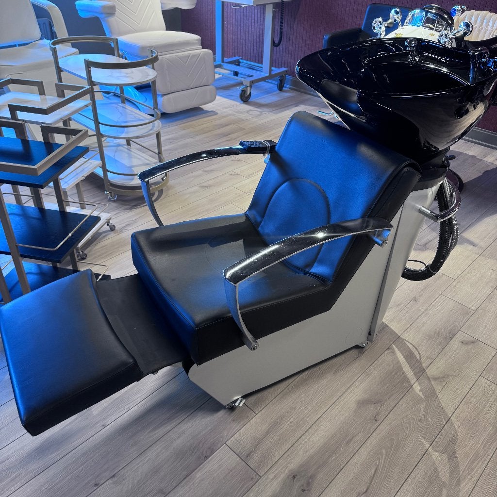 pietranera wasunit voetsteun zwart electrisch kapsalon, Ophalen, Zwart, Overige materialen, Nieuw