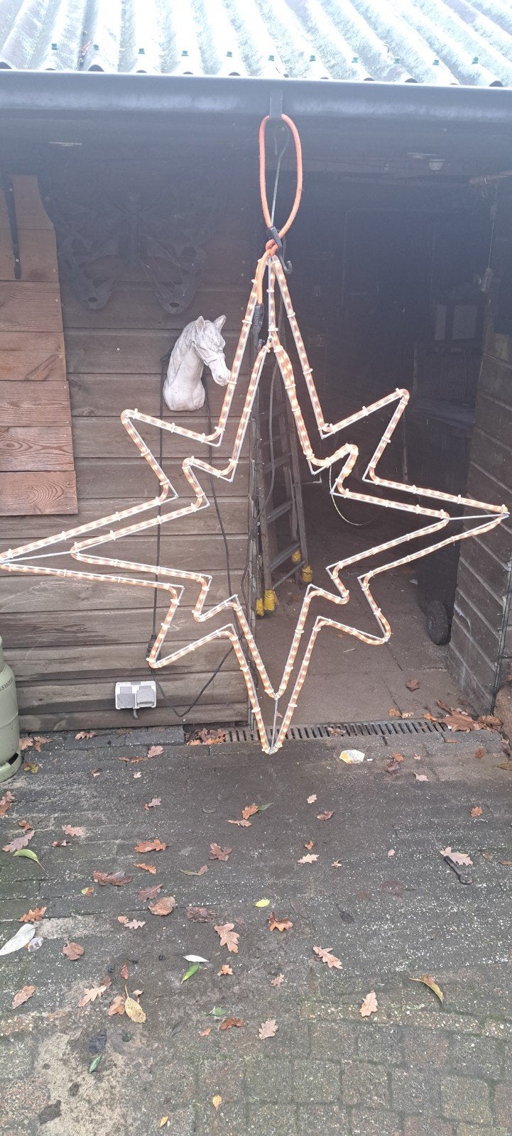 verlichting kerst, Ophalen