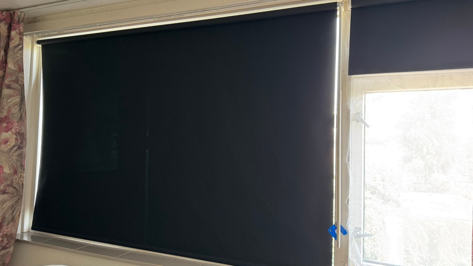 IKEA Fridans rolgordijnen 200 & 60 cm, Ophalen, 200 cm, Verduisterend, Zwart