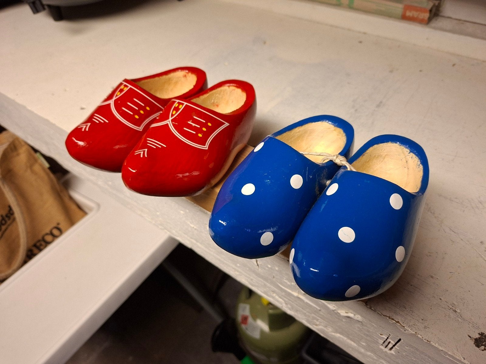 NIEUWE decoratieve Klompjes - Rood en Blauw, Ophalen of Verzenden