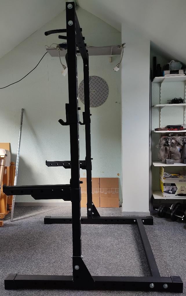 Homegym ATX half rack, Fitness bank en halterschijven, Sport en Fitness, Ophalen, Benen, Krachtstation, Zo goed als nieuw