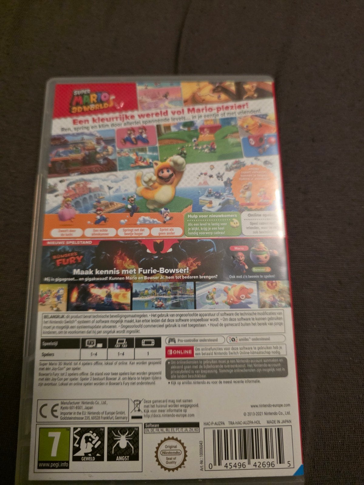 Super Mario 3D World + Bowser's Fury - Nintendo Switch, Ophalen, Zo goed als nieuw, Eén computer, 3 spelers of meer