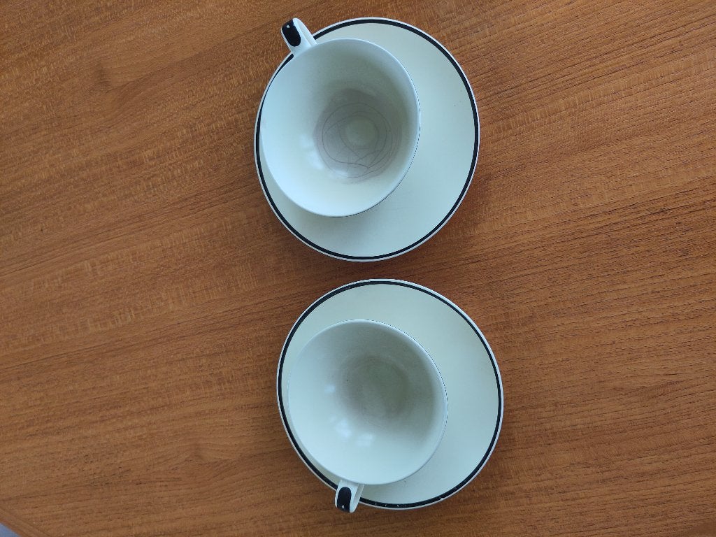 Petrus Regout twee kopjes, Antiek en Kunst, Antiek | Servies los, Ophalen