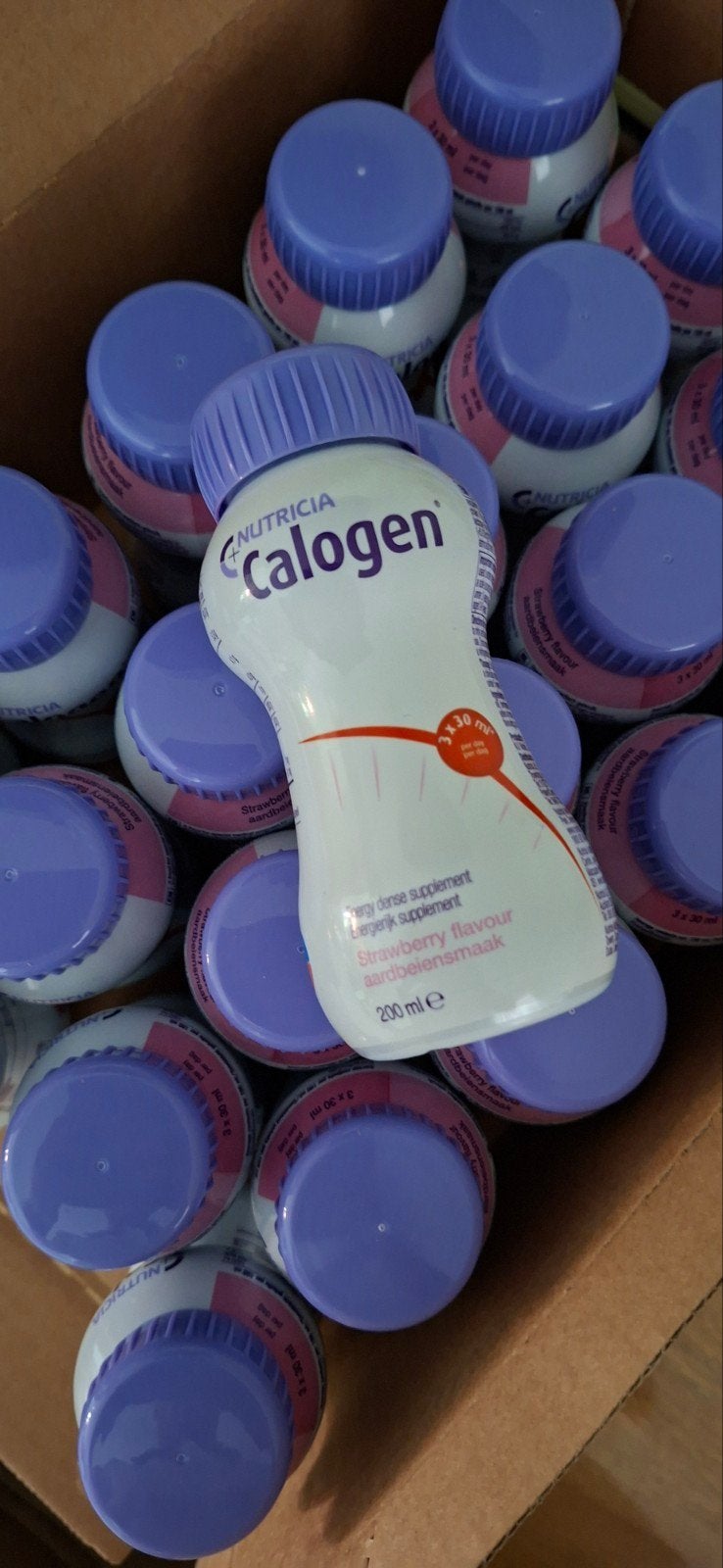 Nutricia Calogen Aardbeiensmaak 10st Voedingssupplement, Ophalen of Verzenden