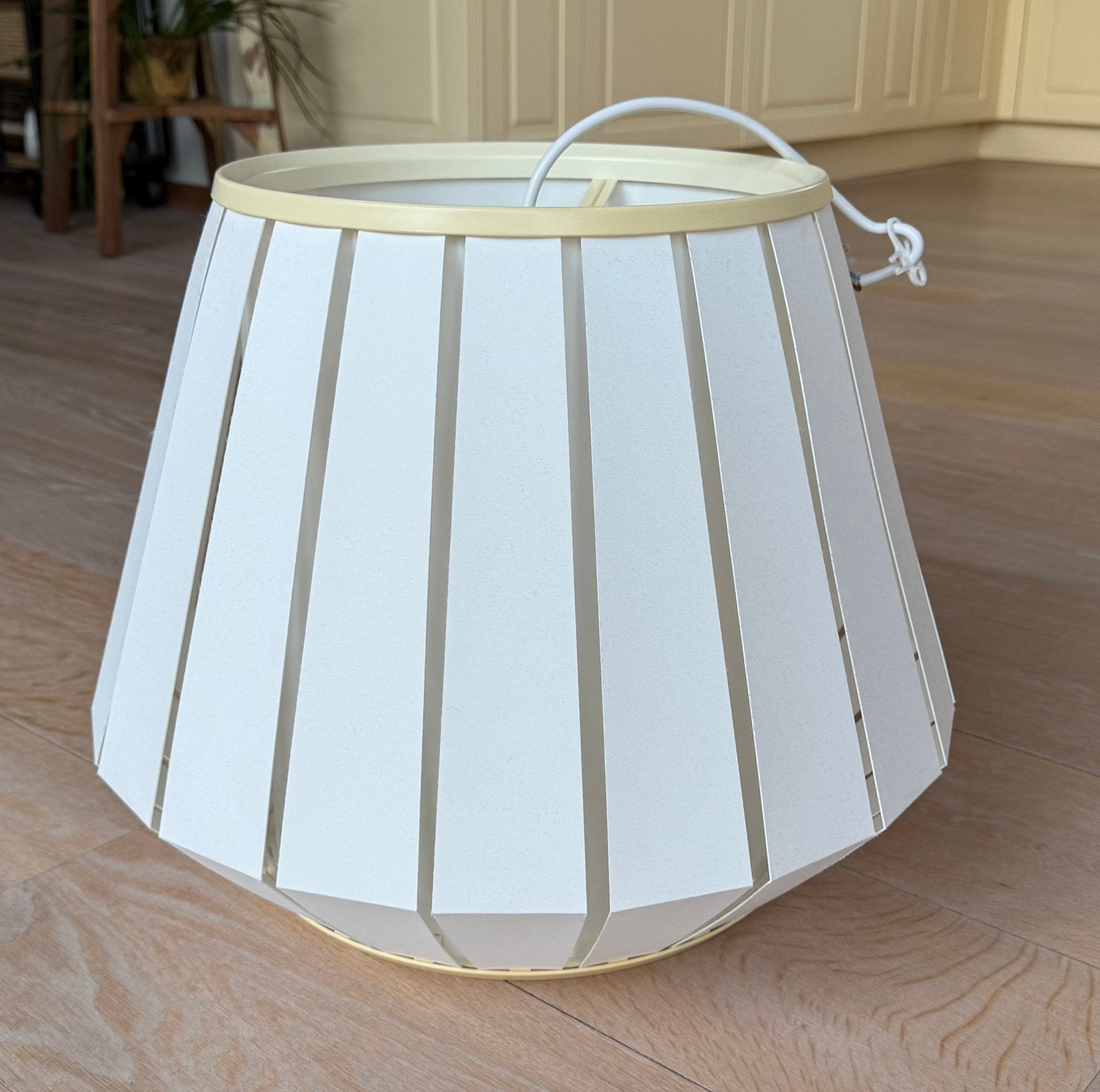 Ikea lamperkap Lakheden, Ophalen of Verzenden, Gebruikt, Wit, Rond