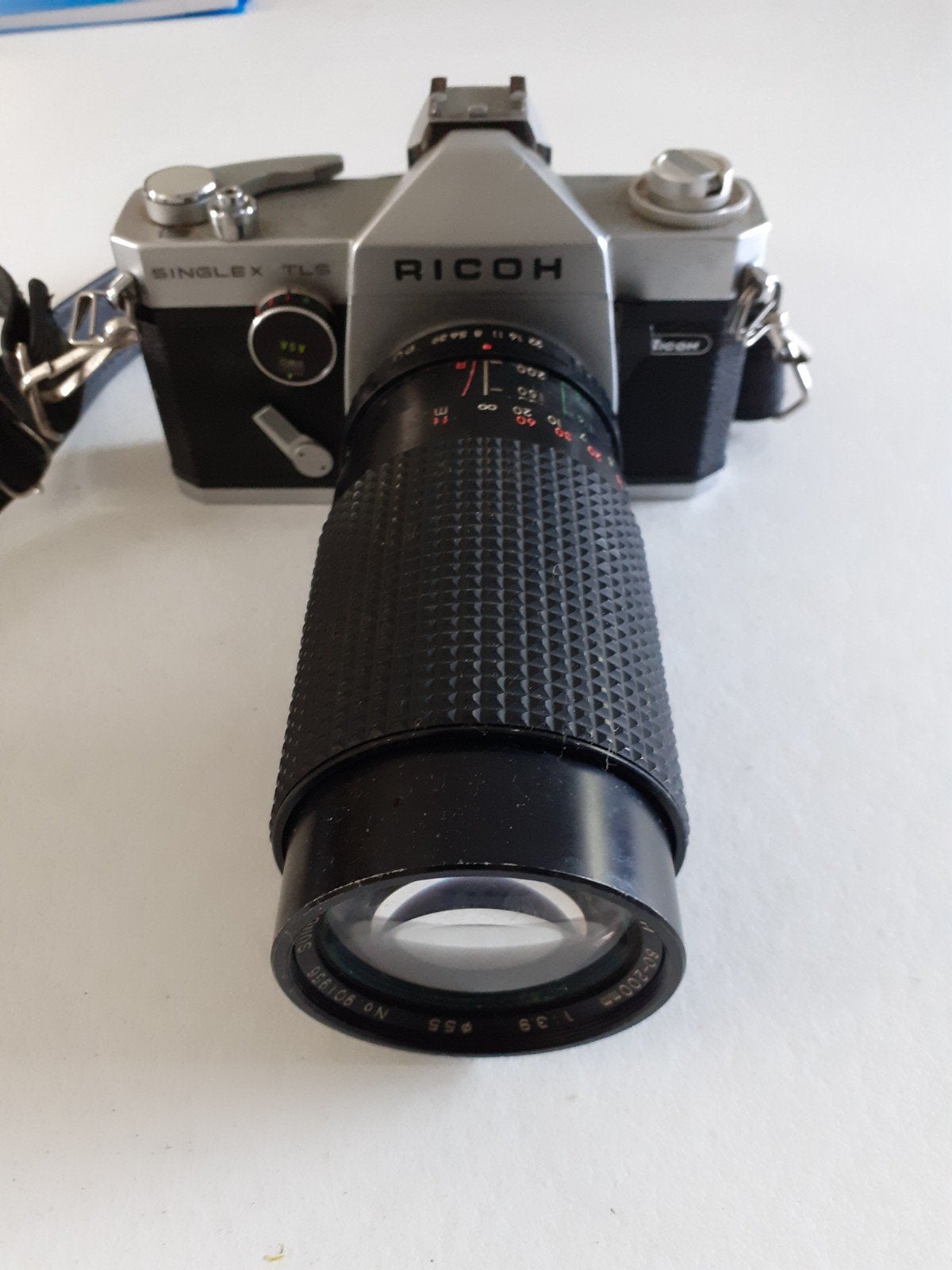 Ricoh Singlex TLS Spiegelreflexcamera met 85-200mm lens, Ophalen of Verzenden